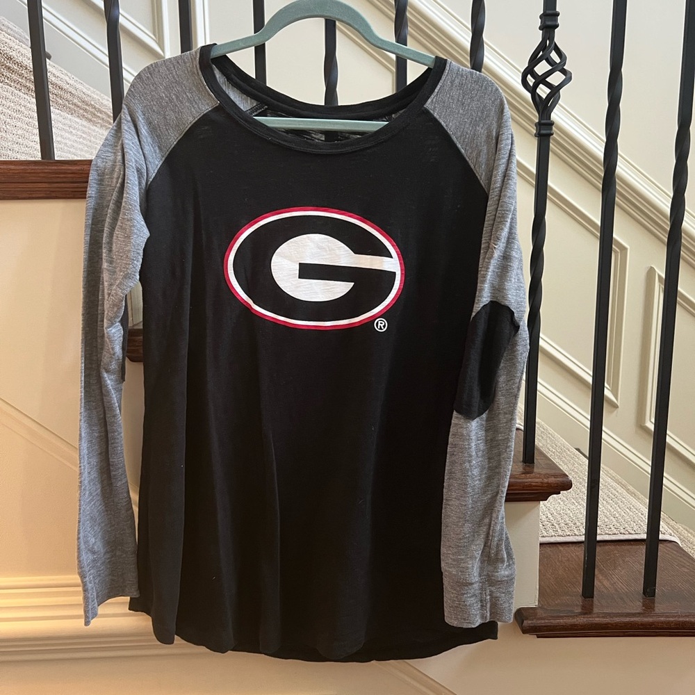 Boxercraft UGA GEORGIA BULLDOGS Baseball Long Sleeve Shirt 2X